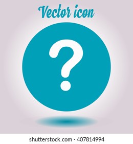 Question mark sign icon. Help symbol. FAQ sign. Flat design style. EPS 10.