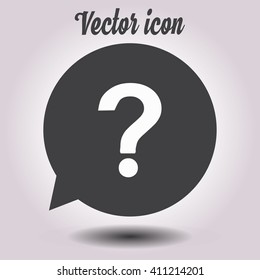 Question mark sign icon. Help symbol. FAQ sign. Flat design style. EPS 10.