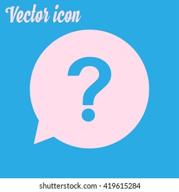 Question mark sign icon. Help symbol. FAQ sign. Flat design style. EPS 10.