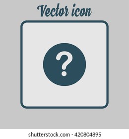 Question mark sign icon. Help symbol. FAQ sign. Flat design style. EPS 10.
