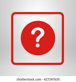 Question mark sign icon. Help symbol. FAQ sign. Flat design style. EPS 10.