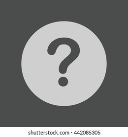Question mark sign icon. Help symbol. FAQ sign. Flat design style. EPS 10.