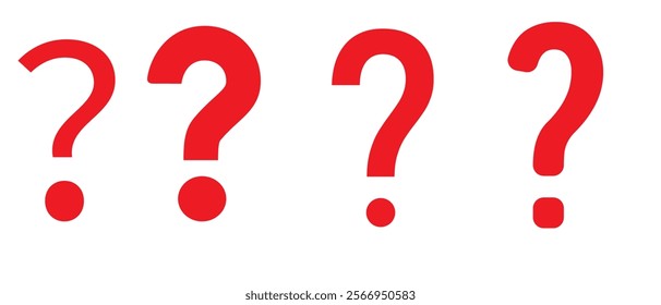 Question mark sign icon isolated on white background