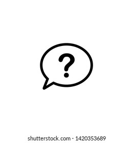Question mark sign icon symbol vector illustration. symbol for web site Computer and mobile vector.