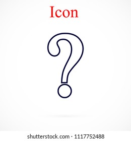 Question mark sign icon, Vector EPS 10 illustration style
