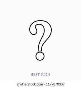 Question mark sign icon, Vector EPS 10 illustration style