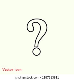 Question mark sign icon, Vector EPS 10 illustration style