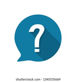 Question mark sign icon, vector illustration. 