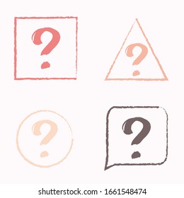 Question mark sign icon, vector illustration.  Help symbol.  Question mark sign icon.  Asking questions.  Vector