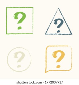 Question mark sign icon, vector illustration.  Help symbol.  Question mark sign icon. FAQ sign.  Vector