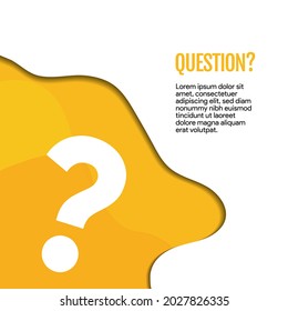 Question mark sign icon, vector illustration. Did you know FAQ button. Asking questions. Ask for help. Question mark stamp. Need information. Query.