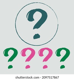 Question mark sign icon, vector illustration. Question Mark Icon - Vector, Sign and Symbol for Design, Presentation, Website or Apps Elements. Question mark sign icon. Ask for help.  Vector