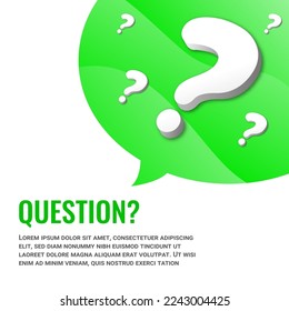 Question mark sign icon, vector illustration. Question mark stamp