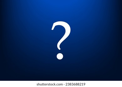 Question mark sign icon, vector illustration. Flat design style