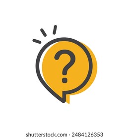 Question mark sign icon, vector illustration.