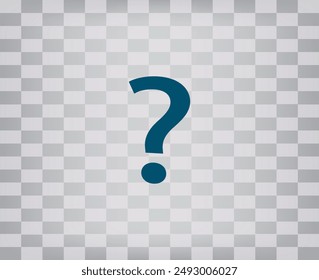 Signo de interrogación, Ilustración vectorial. Diseño plano estilo