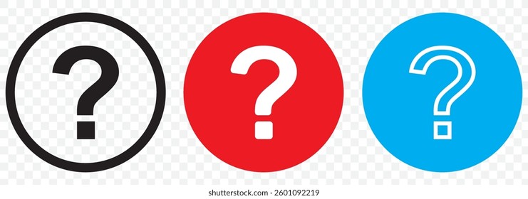 Question mark sign icon, vector illustration. Flat design style with long shadow. FAQ button. Asking questions. Ask for help. Question mark stamp. Need information. Query. EPS 10.