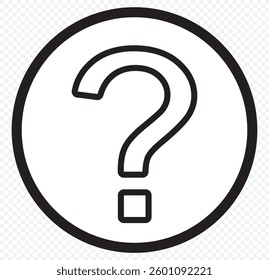 Question mark sign icon, vector illustration. Flat design style with long shadow. FAQ button. Asking questions. Ask for help. Question mark stamp. Need information. Query. EPS 10.