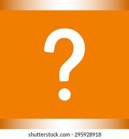 Question mark sign icon, vector illustration. Flat design style