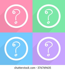 Question mark sign icon Vector EPS10, Great for any use.