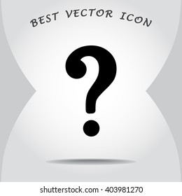 Question mark sign icon, vector illustration. Flat design style