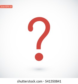 Question mark sign icon, vector best flat icon, EPS