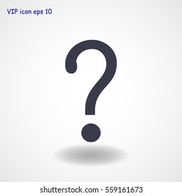 Question mark sign icon, vector best flat icon, EPS