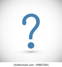 Question mark sign icon, vector best flat icon, EPS