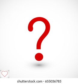 Question mark sign icon, vector best flat icon, EPS