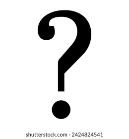 Question mark sign. Illustration isolated on white background
