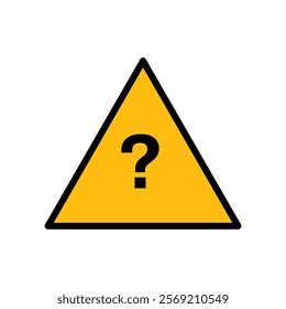question mark sign on yellow triangle 