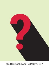 Question mark sign with shadow wallpaper