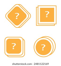  question mark sign and symbol design eps 10