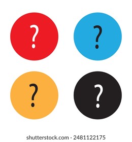  question mark sign and symbol design eps 10