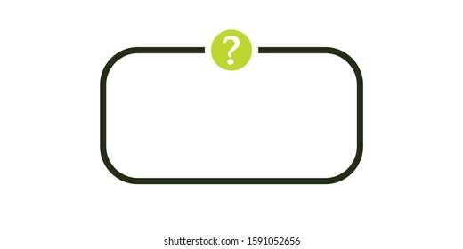 question mark sign, symbol, flat icon