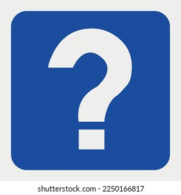 Ilustración vectorial Signo de signo de interrogación