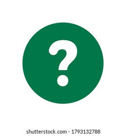 Signo de signo de interrogación para diseño plano de moda para diseño gráfico, sitio web. Ilustración del vector de material.