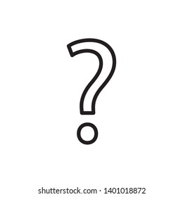 Question mark sign vector illustration.