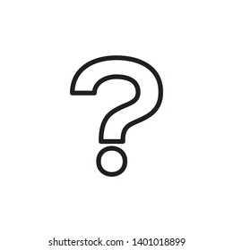 Question mark sign vector illustration.