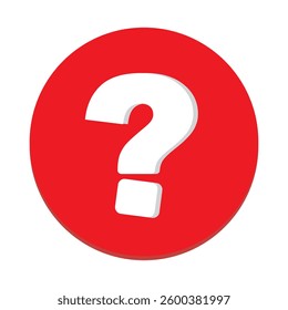 Question mark silhouette icon. Question mark or ask mark icon vector illustration design. Question mark vector silhouette on white background. Variety Design.