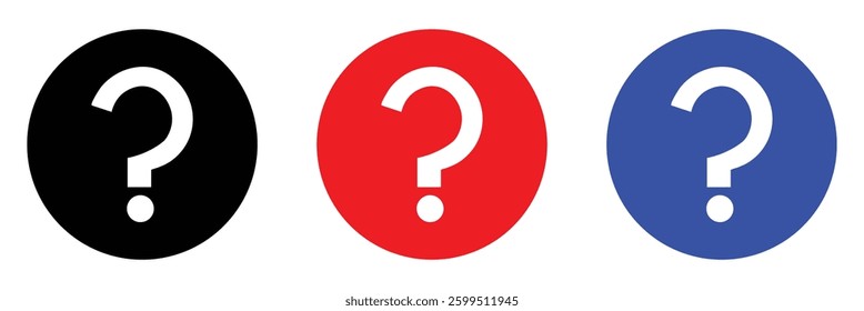 Question mark silhouette isolated on white background. Question mark icon vector illustration design. Vector Illustration . 