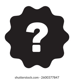 Question mark silhouette isolated on white background. Question mark icon vector illustration design. Variety Colorful Design.