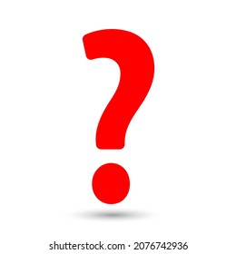 Question mark simple clip art vector illustration