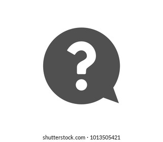 Question mark simple icon. Help speech bubble sign. FAQ symbol. Quality design elements. Classic style. Vector