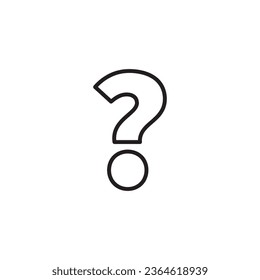  Question mark simple icon vector illustration
