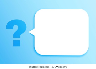 fundo de símbolo de ponto de interrogação para conversa social com chats bubble vetor 
