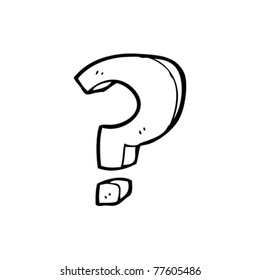 question mark symbol cartoon