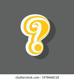 question mark symbol design vector
