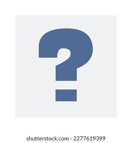 Símbolo de interrogación icono plano Pregunta y respuesta. Ilustración del vector
