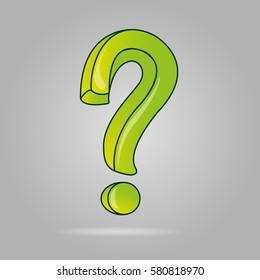 question mark symbol or icon